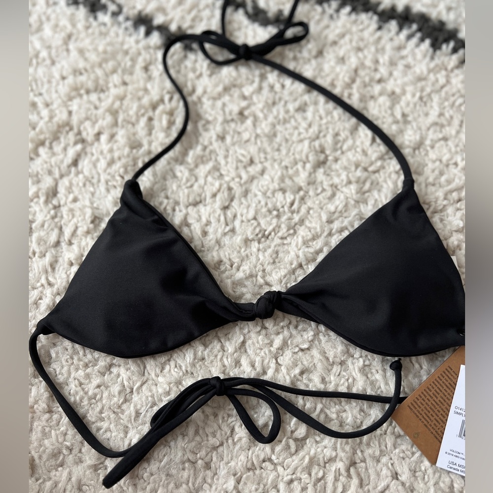 VOLCOM Simply Seamless Triangle Bikini Top - Size S
